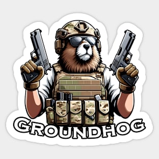 Tactical Groundhog Sticker